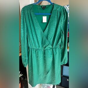 Elegant Green Wrap Top